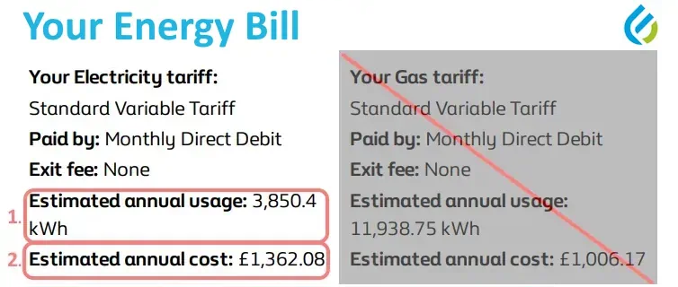 Energy Bill Snippet